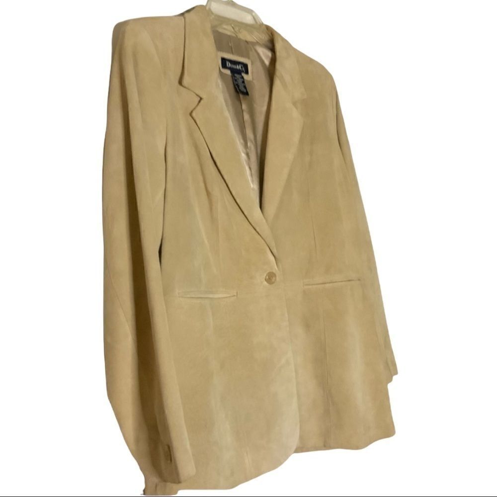 Denim&Company Suede Coat in Medium. EUC